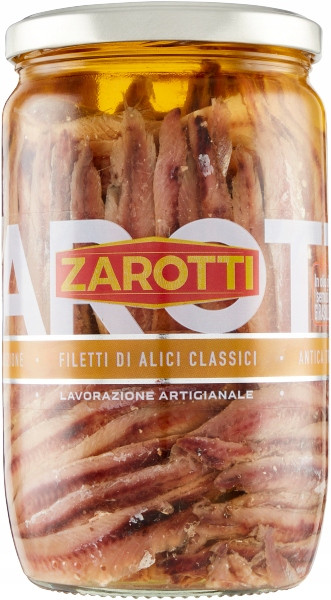 Filety Zarotti Filetti DI Alici 720 Gr ančovičky filety ze sardele