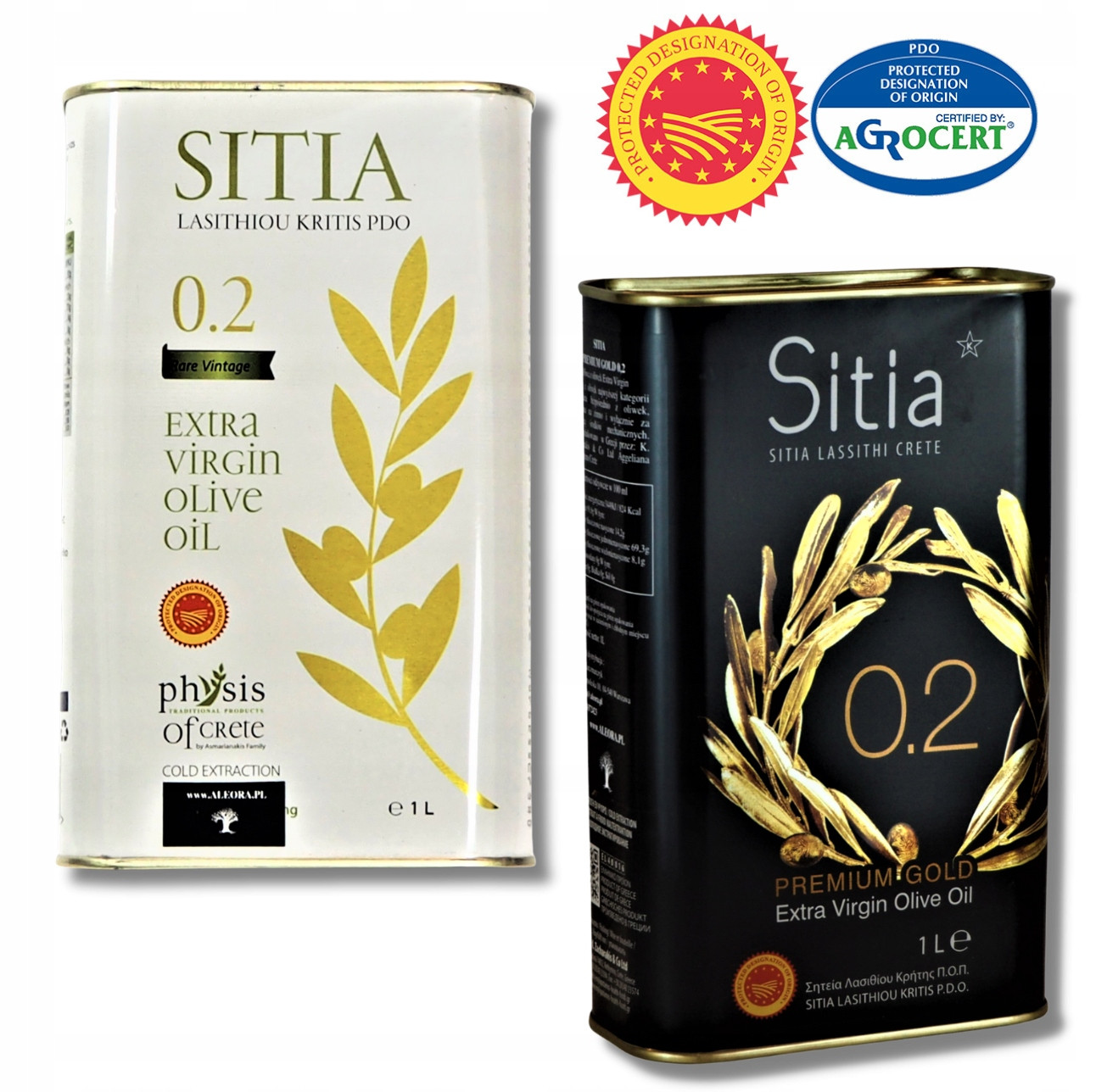 Čerstvý Řecký olivový olej Sitia Ex. Virgin 0,2% Premium 1L datum až 01/27