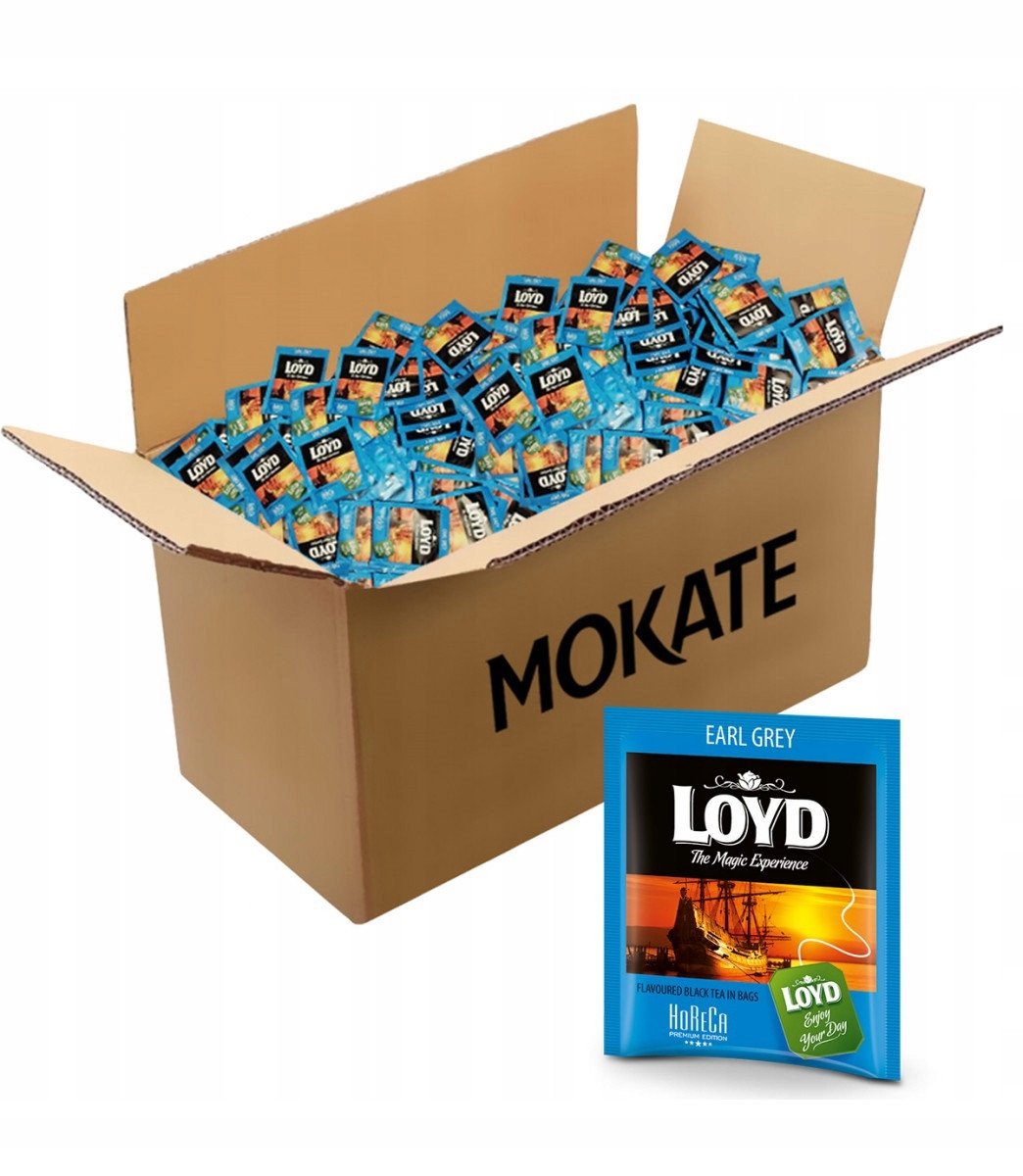 Čaj Černý Earl Grey 500ks Loyd obálky jednotlivě balené