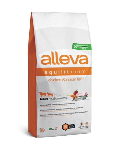 Alleva Sp Equilibrium dog adult chicken & ocean fish 12 kg