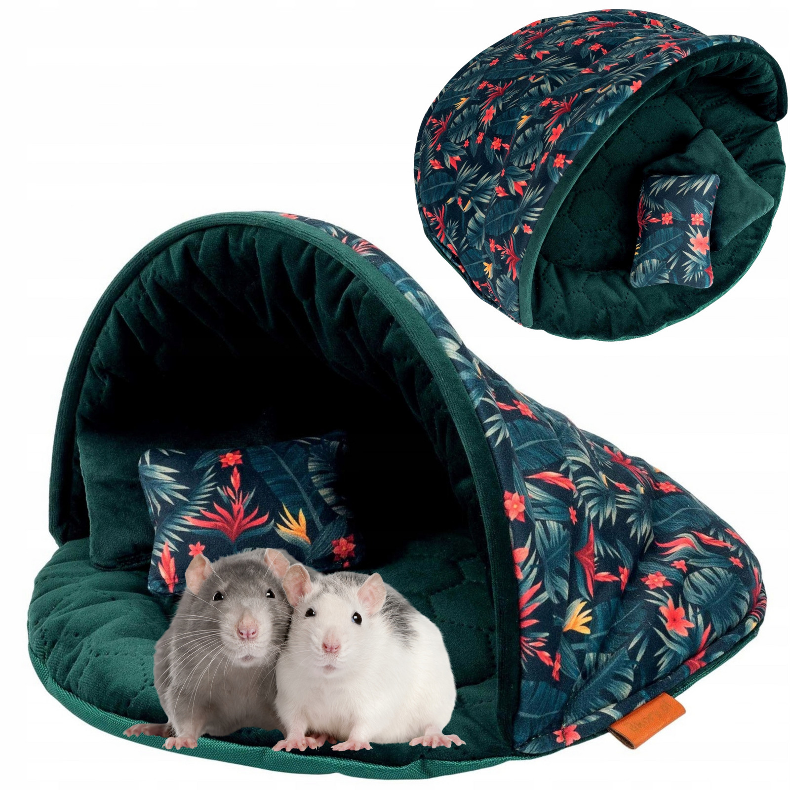 Domeček Pelíšek Velké Potah Mušle pro hlodavce králíka prasátka 40x25 cm