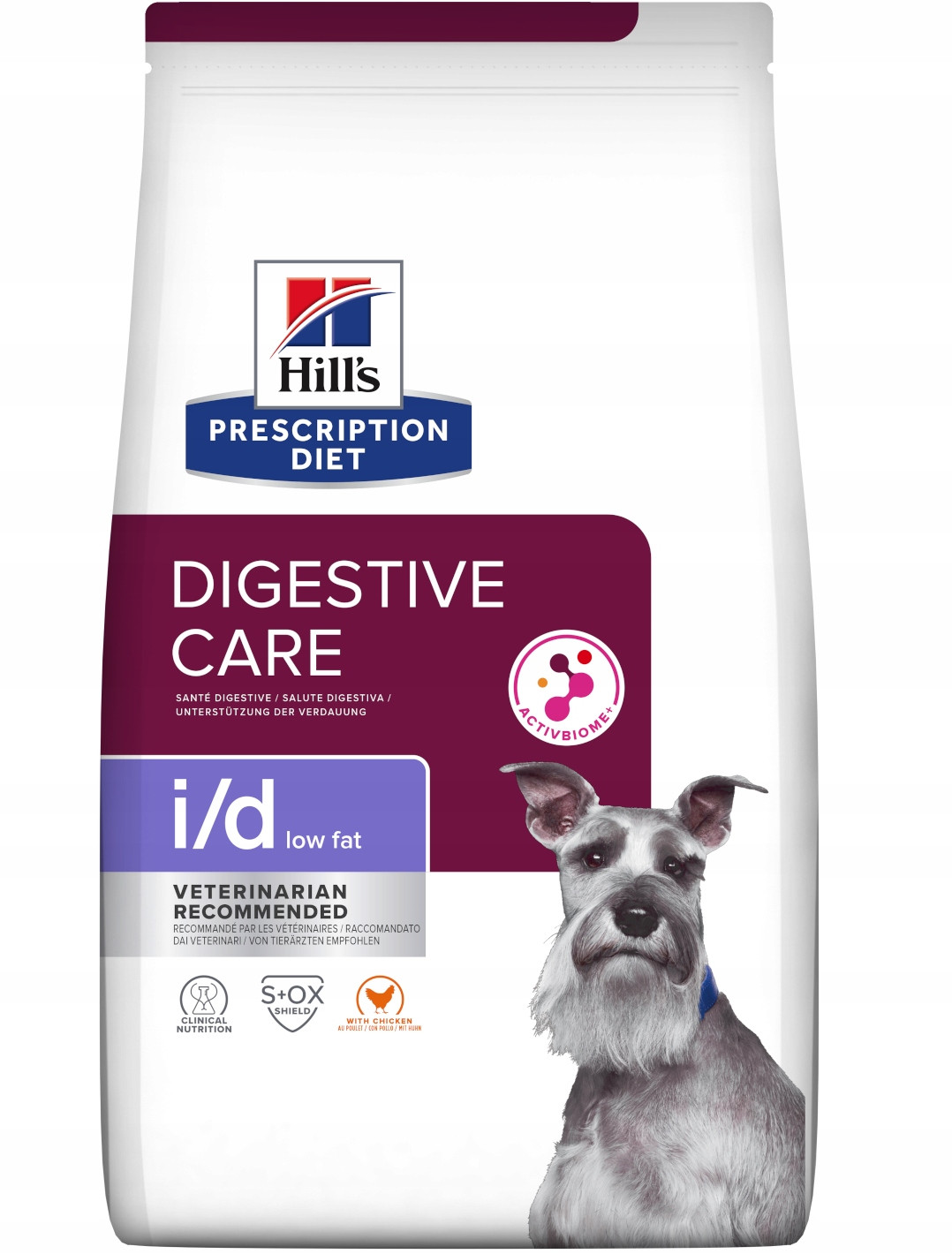 Hill's Pd I/D Low Fat Krmivo pro péči o trávení 12 kg