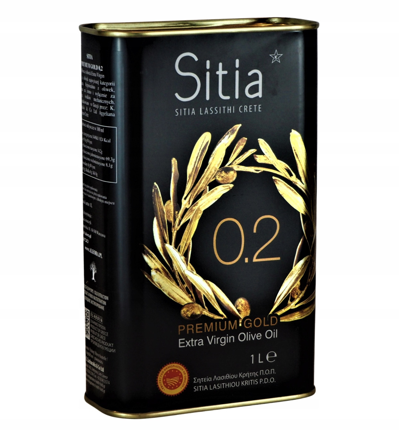 Nejlepší Řecký olivový olej Sitia 0,2% Premium 2x 500 ml. datum do 11/26