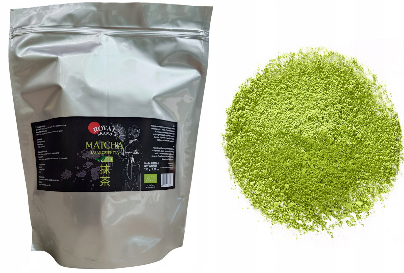 Čaj Matcha Japonská Bio 250 g Dobrý Denní Kulinářský Premium HoReCa