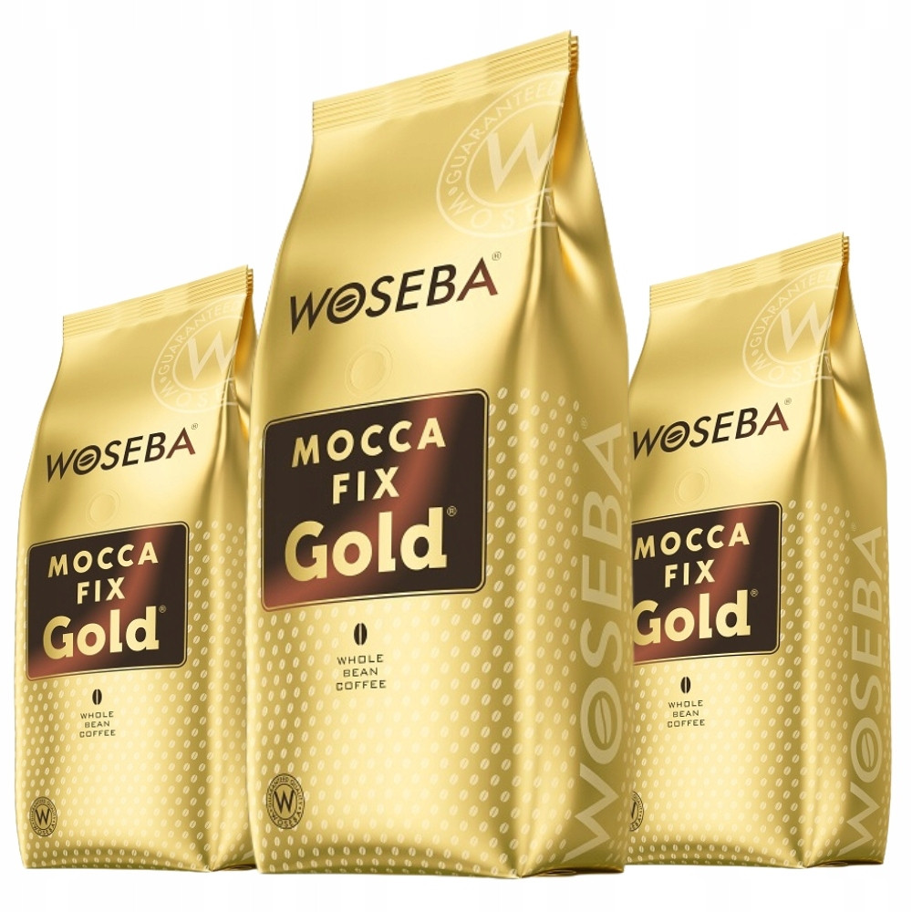 Káva zrnková Woseba Mocca Fix Gold 3kg set káva míchaná