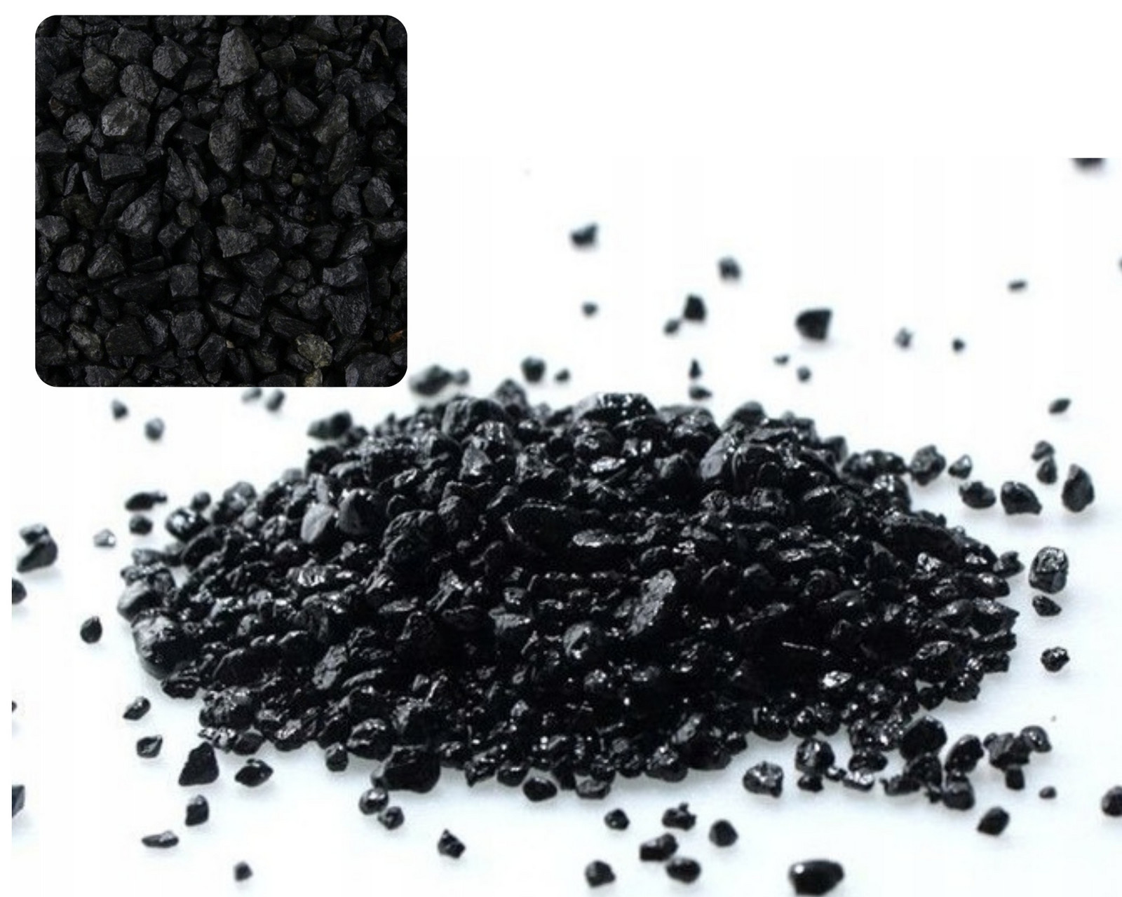 30 Kg Stelivo Štěrk Černé Čedičové Akvárium 2-5mm