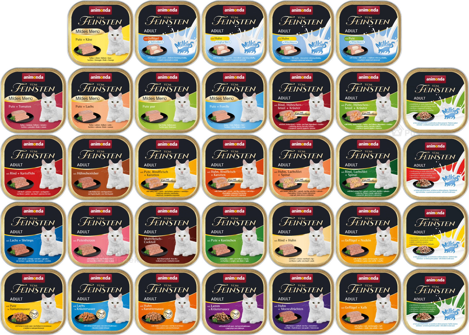 Animonda Kočka vom Feinsten Adult 33x100g tácek MIX Všech 33 příchutí!