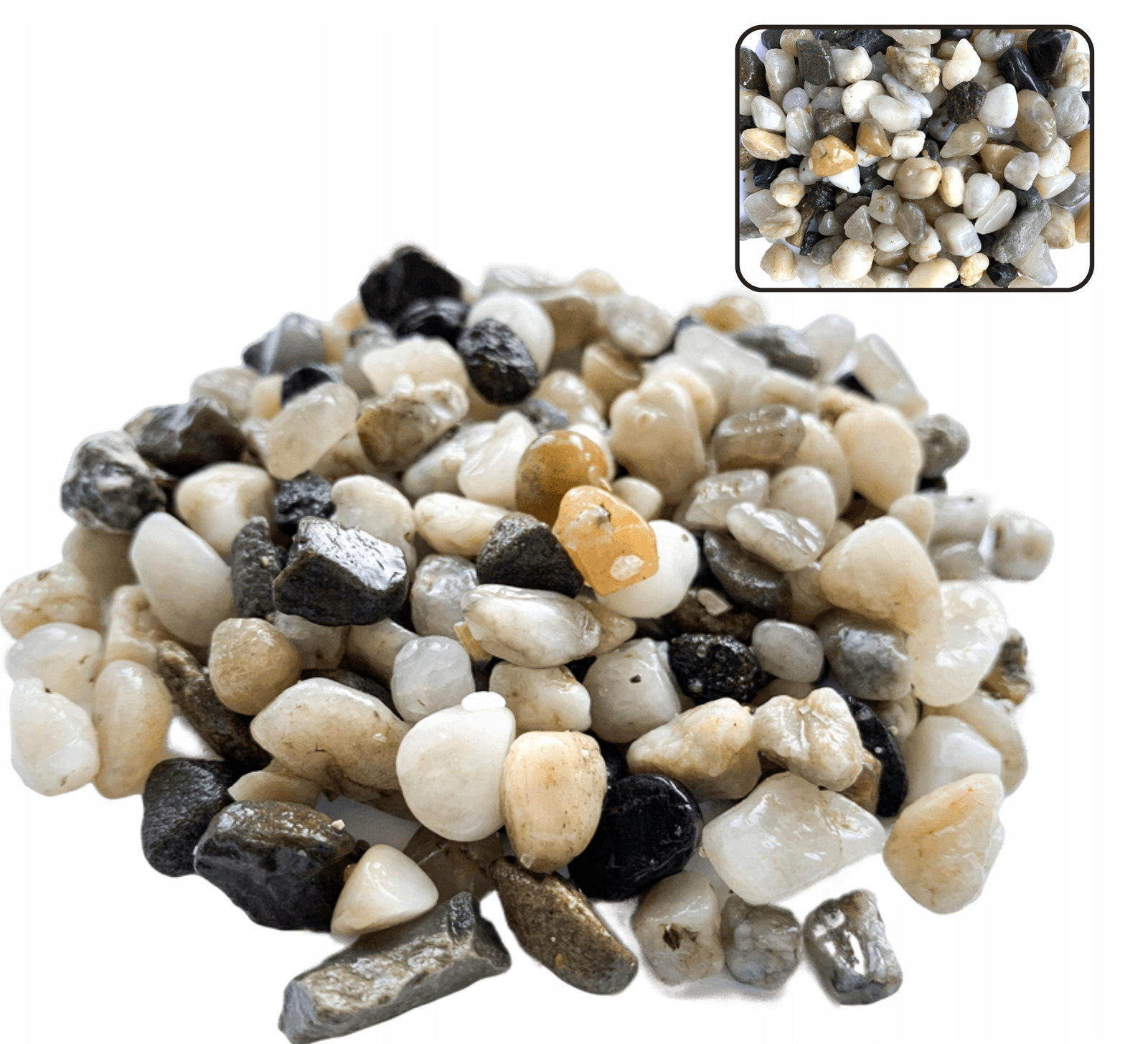 Stelivo Říční Štěrk Kamyki Pro Akvárium 3-6 mm 30 Kg