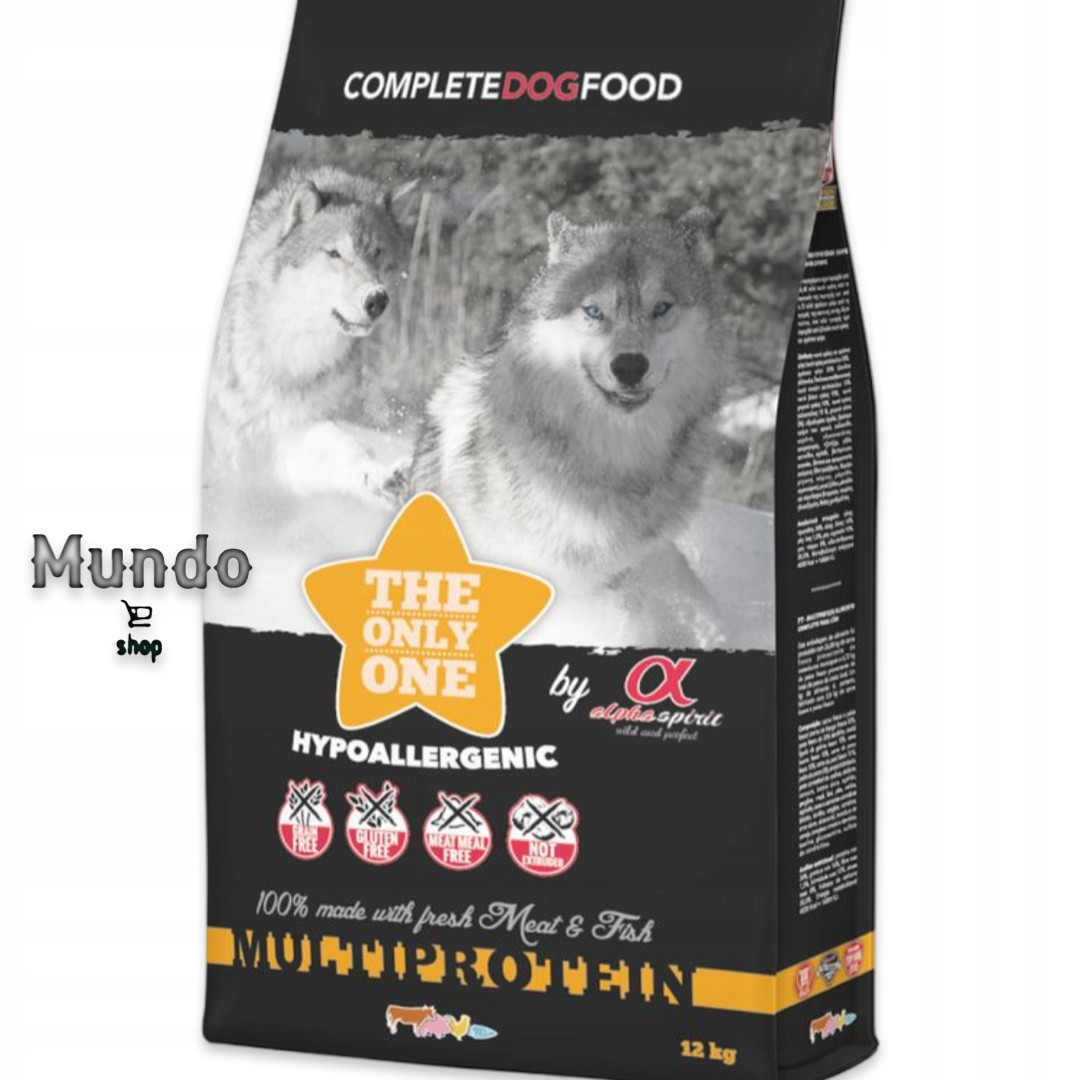 Suché Krmivo Alpha Spirit The Only One Multiprotein, ryba Mix Chutí 12 kg