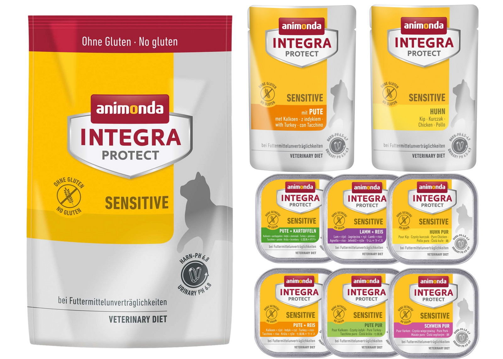 Animonda Kočka Integra Protect Sensitive – Balíček (potravinová přecitlivělost)