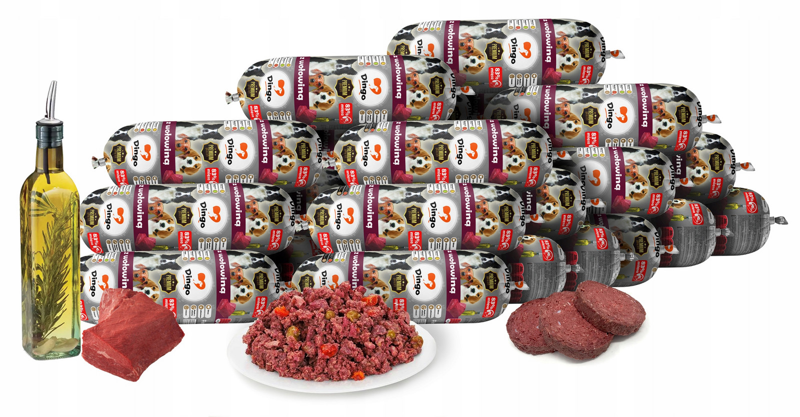 Tyčinka Klobása Dingo S Hovězím 20KS 83% Masa!