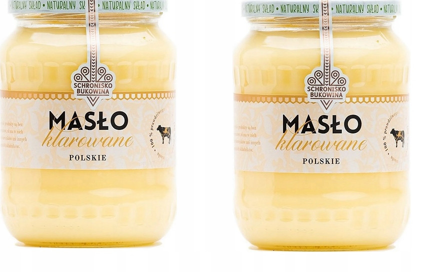 Tradiční přepuštěné máslo 1 kg (2x700 ml 544 g) Schronisko Bukowina