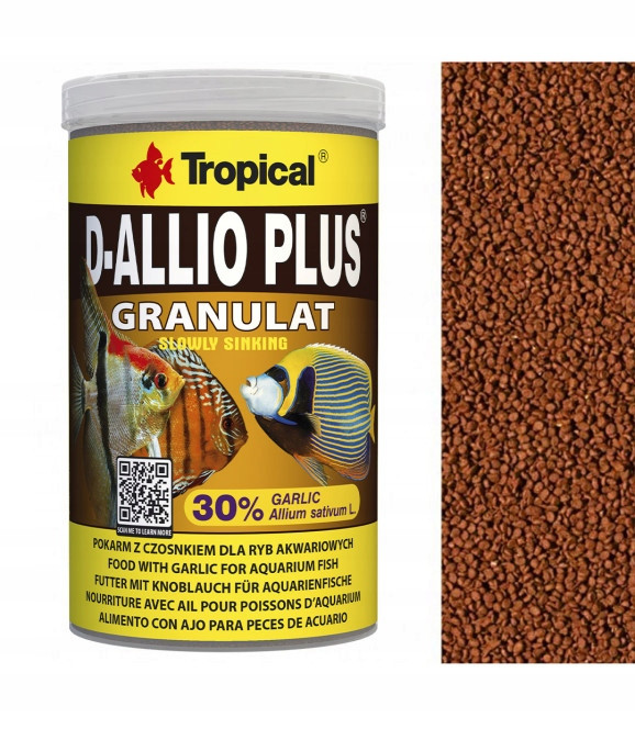Tropical D-allio Plus – Krmivo pro paletky, granule 1000 ml
