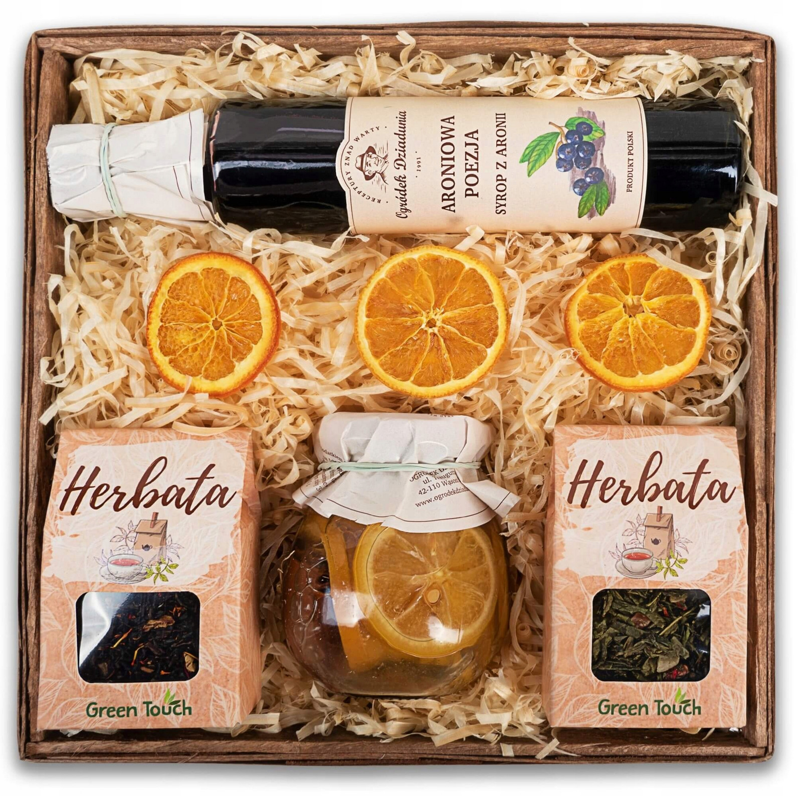 Dárkový Koš čaj a zavařeniny přírodní