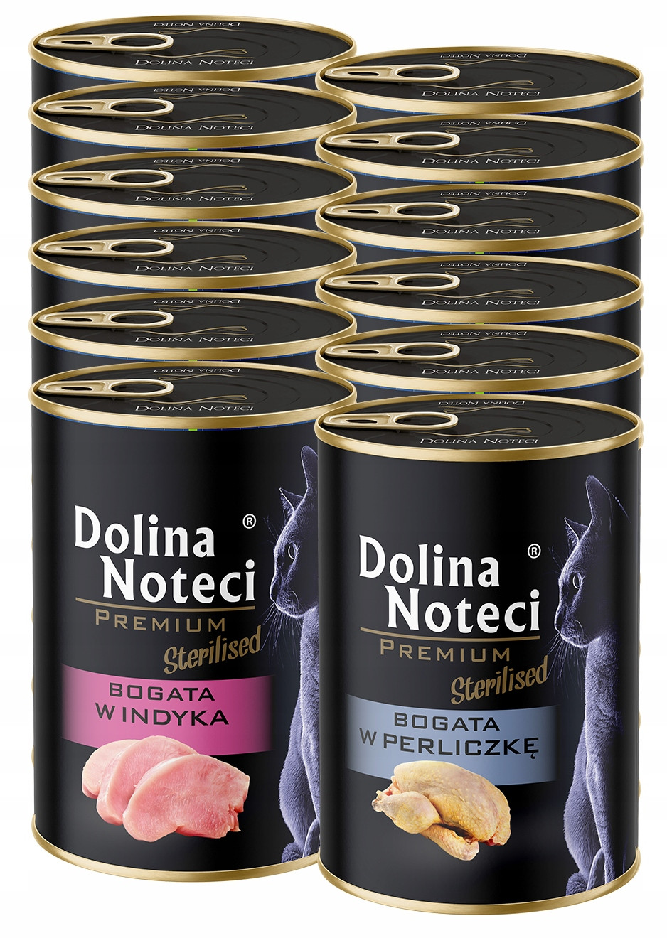 Dolina Noteci Premium pro kočky mix chutí 12x400g Sterilised pro kastráty)
