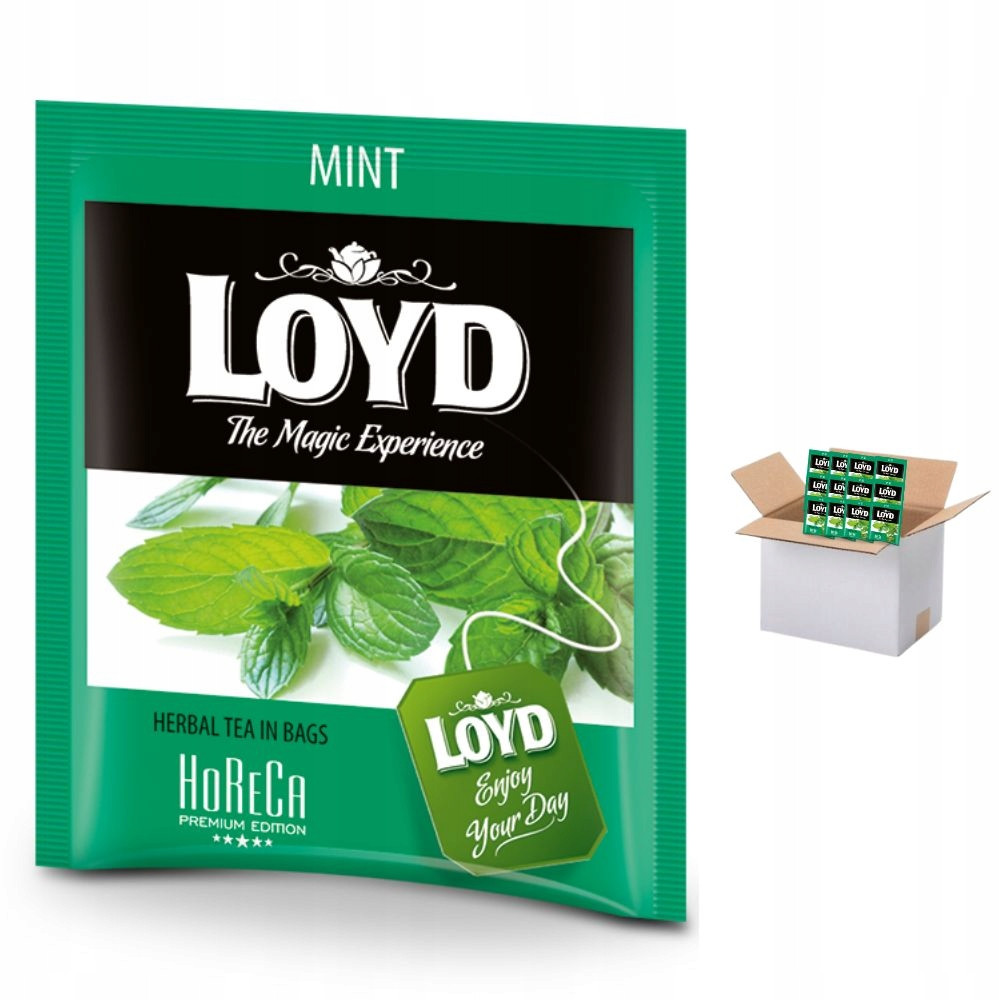Čaj Loyd Máta čaj bylinný expresní zabalený 500ks horeca