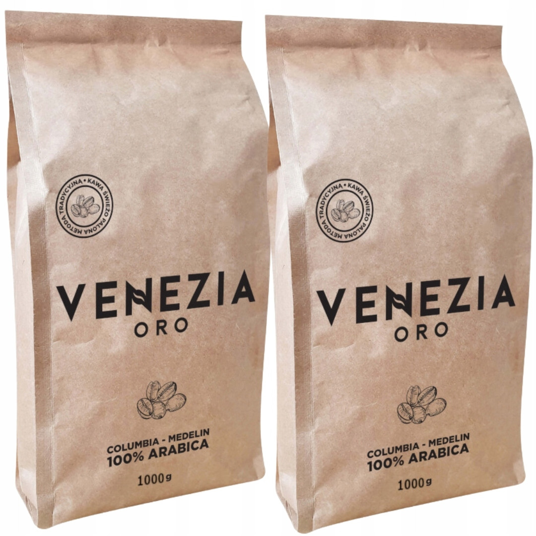 Sada 2 zrnkových káv Venezia Oro 2x1 kg káva zrnková káva