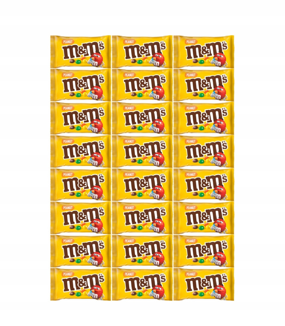 Dražé M&M's Peanut ořechový 45 g x 24 ks