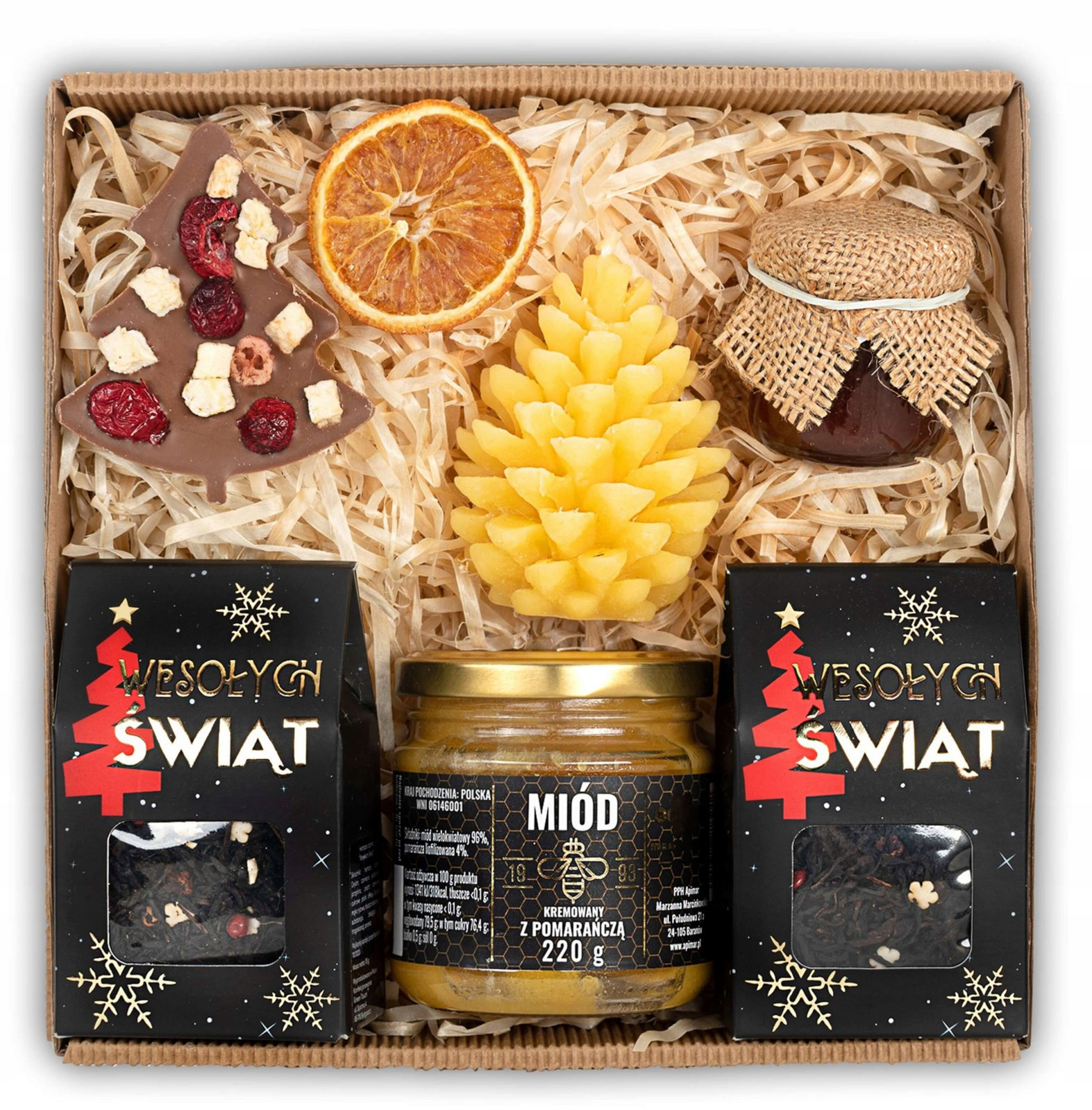 dárek k Vánocům mikulášů čaj svíčka medu