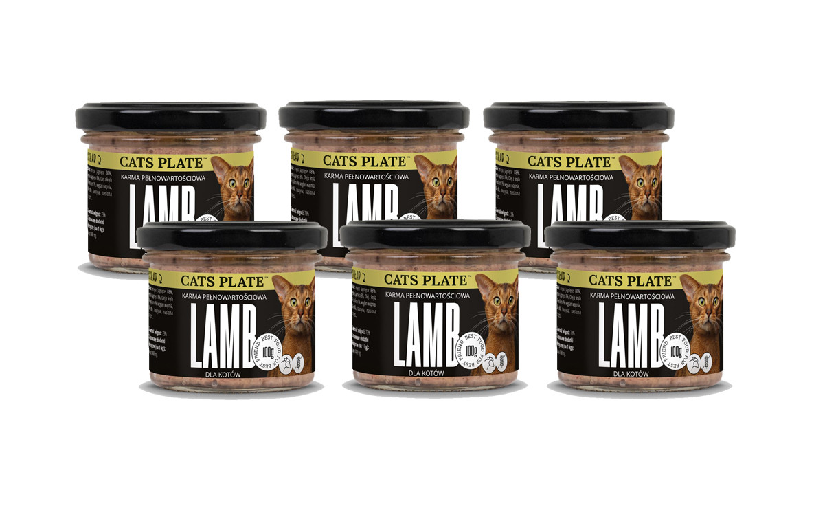 Cats Plate Lamb Jehněčí 6x100g pro kočky