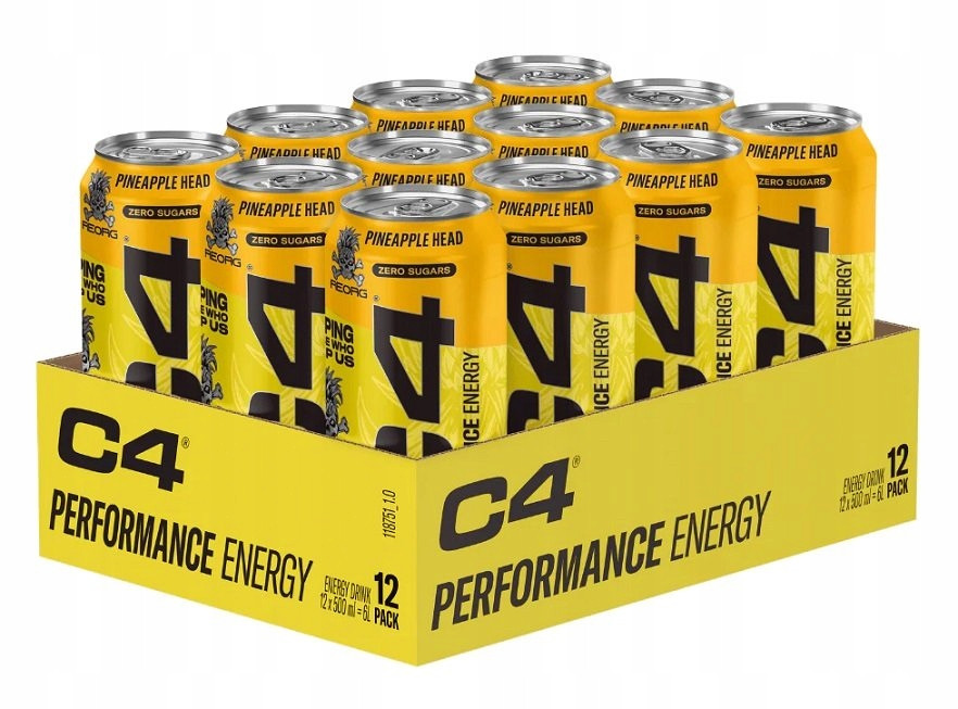 Cellucor C4 Performance Energy, ananasová hlava 12 x 500 ml.