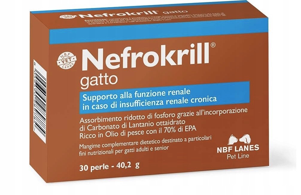 Nefrokrill gatto 30 tablet Nbf Lanes Správná funkce ledvin