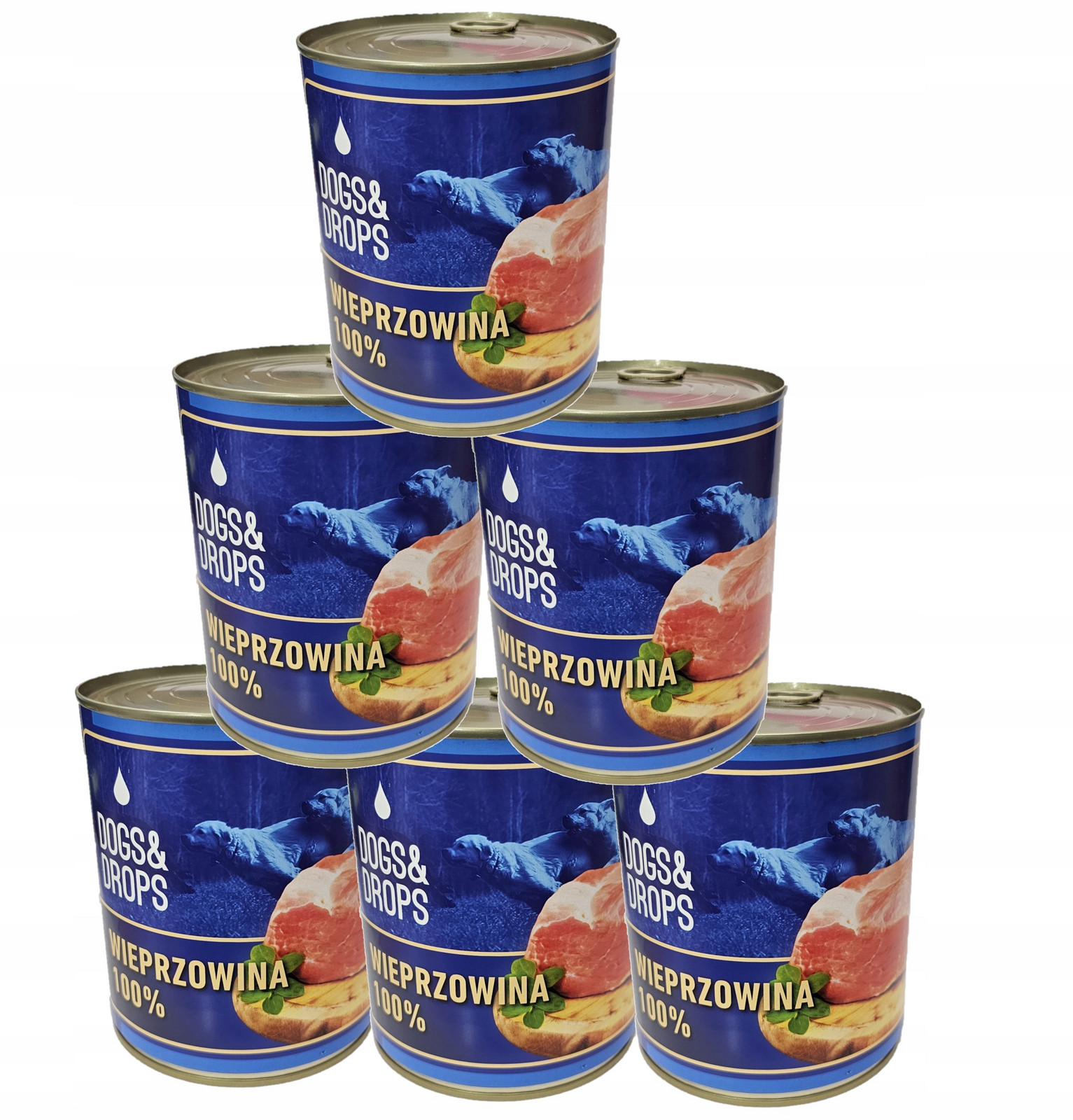 Vlhké krmivo pro psy Vepřové maso 100% 6x0,85 kg