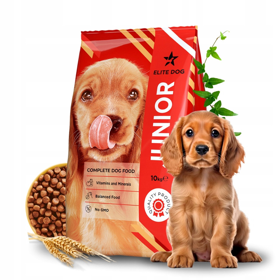 Elite Dog Junior krmivo pro psy Štěňata maso zelenina vitamíny 12 kg