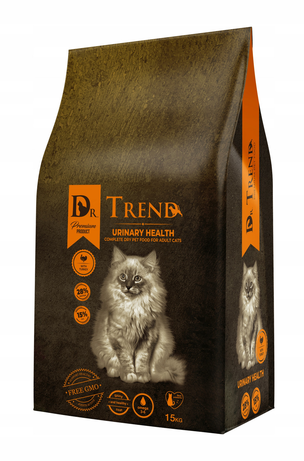 Dr.trend Premium suché krmivo pro kočky Urinary Health s Krůtou 15 kg