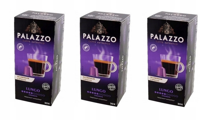 Kávové kapsle Palazzo Lungo pro Nespresso 60ks