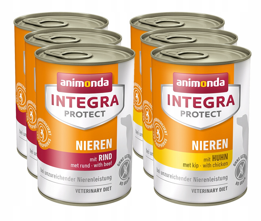 Animonda Integra Protect Renal (Nieren) 6x400g mix chutí (ledviny)
