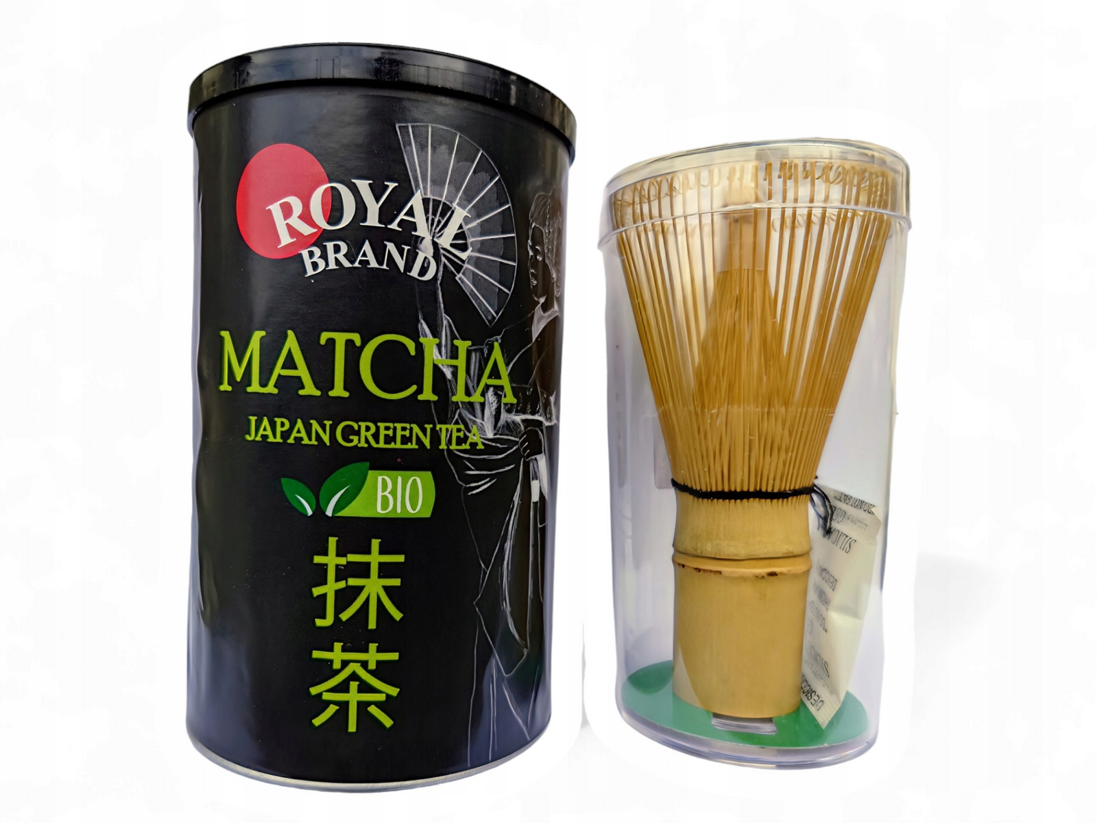 Čajová souprava Matcha Japonská Bio 100 g s Metlou Chasen Bambusová