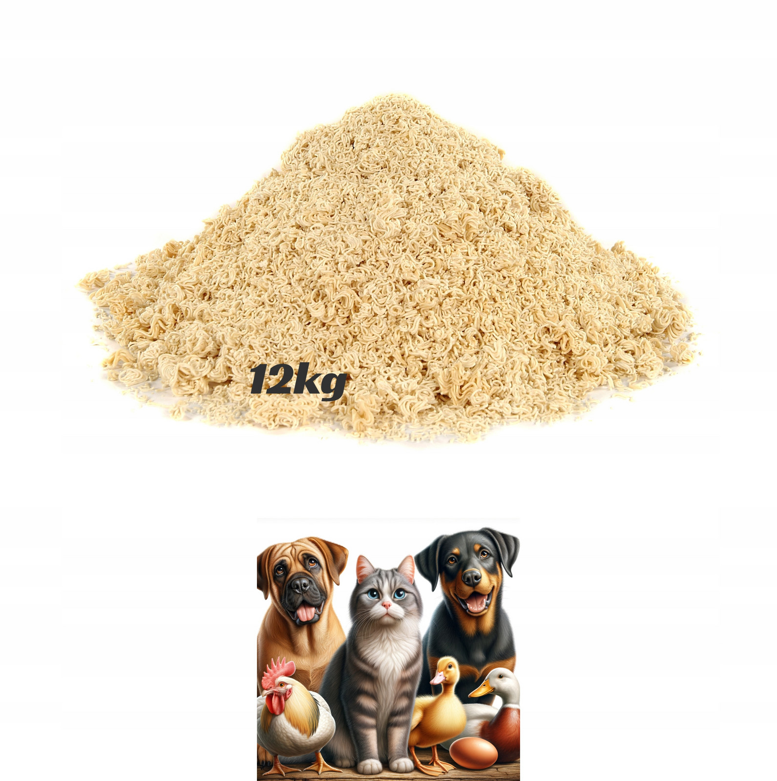 12kg Čisté Instantní těstoviny pro psa bleskové Bez Přísad