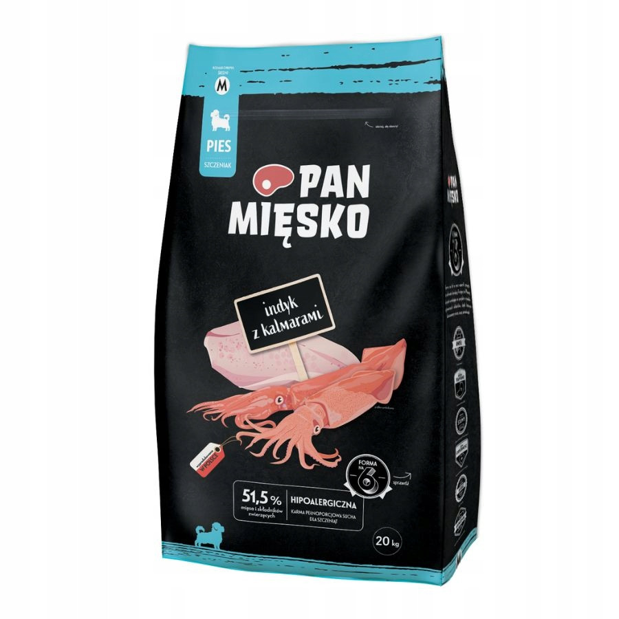Pan Mięsko Krůta s křupkami M 20 kg krmivo pro štěňata