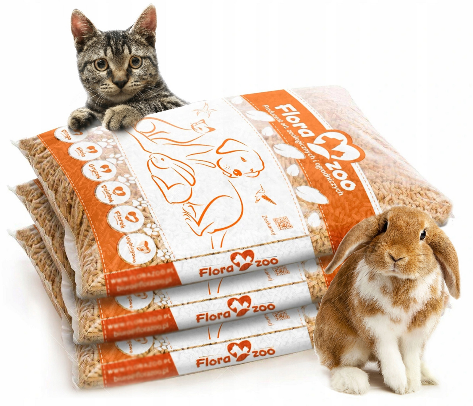 Stelivo Dřevěné Pro Hlodavce Králíka Kočky 30KG