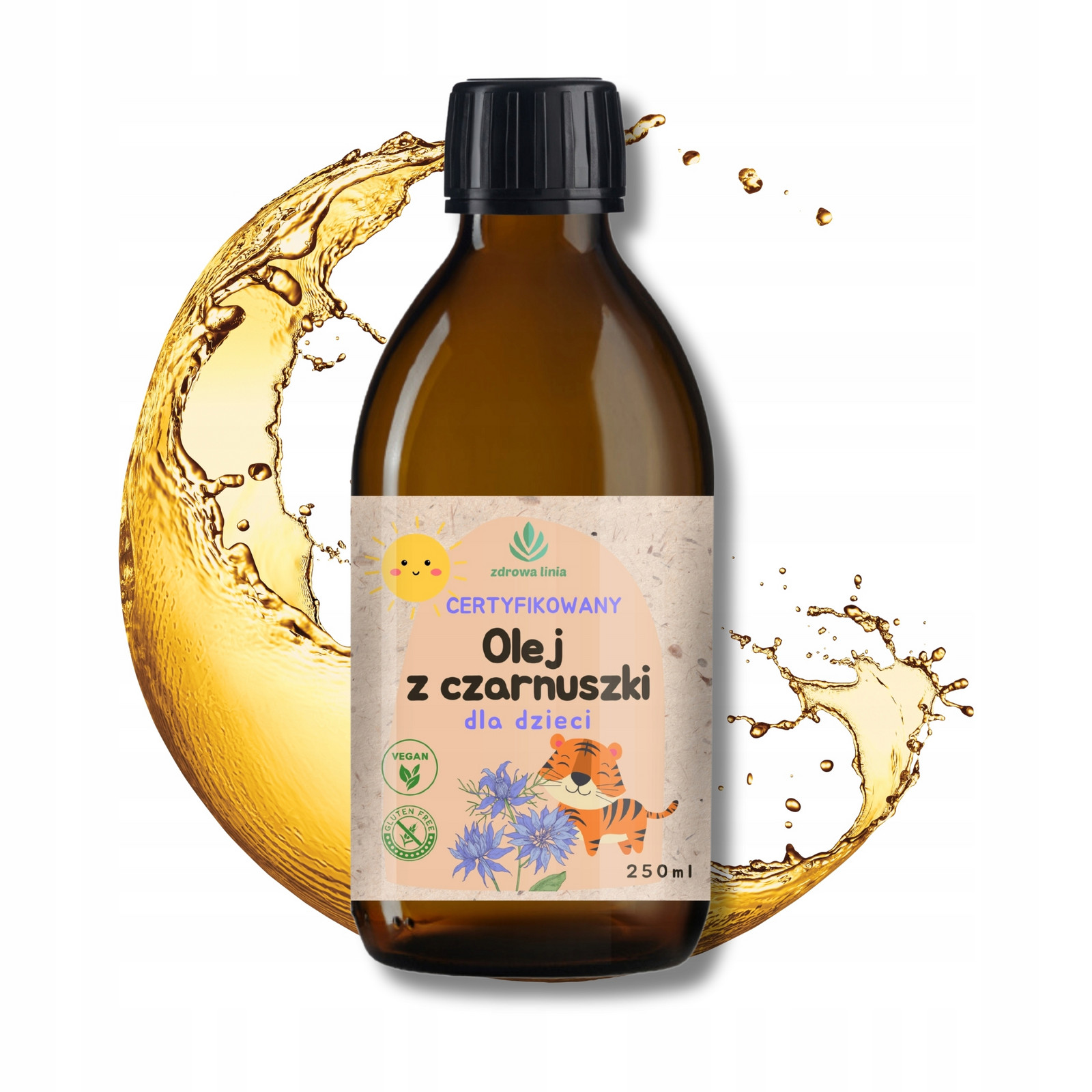 Na alergie Olej z černého kmínu pro děti 250 ml sezónní inhalační alergie