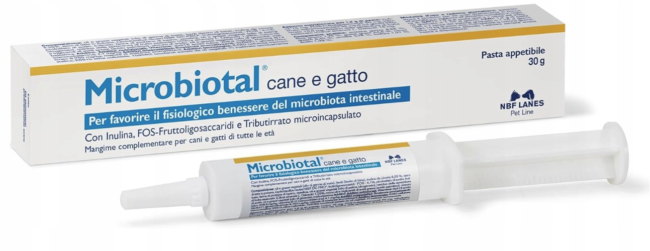 Microbiotal Cane e Gatto Pasta 30g Nbf Lanes pro psa a kočku střevní mikroflóra
