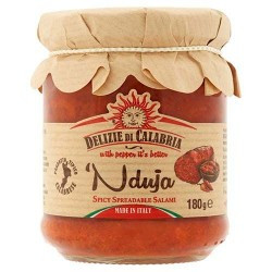 Nduja Delizie di Calibri 500 g velká dóza čistý štítek bez konzervantů