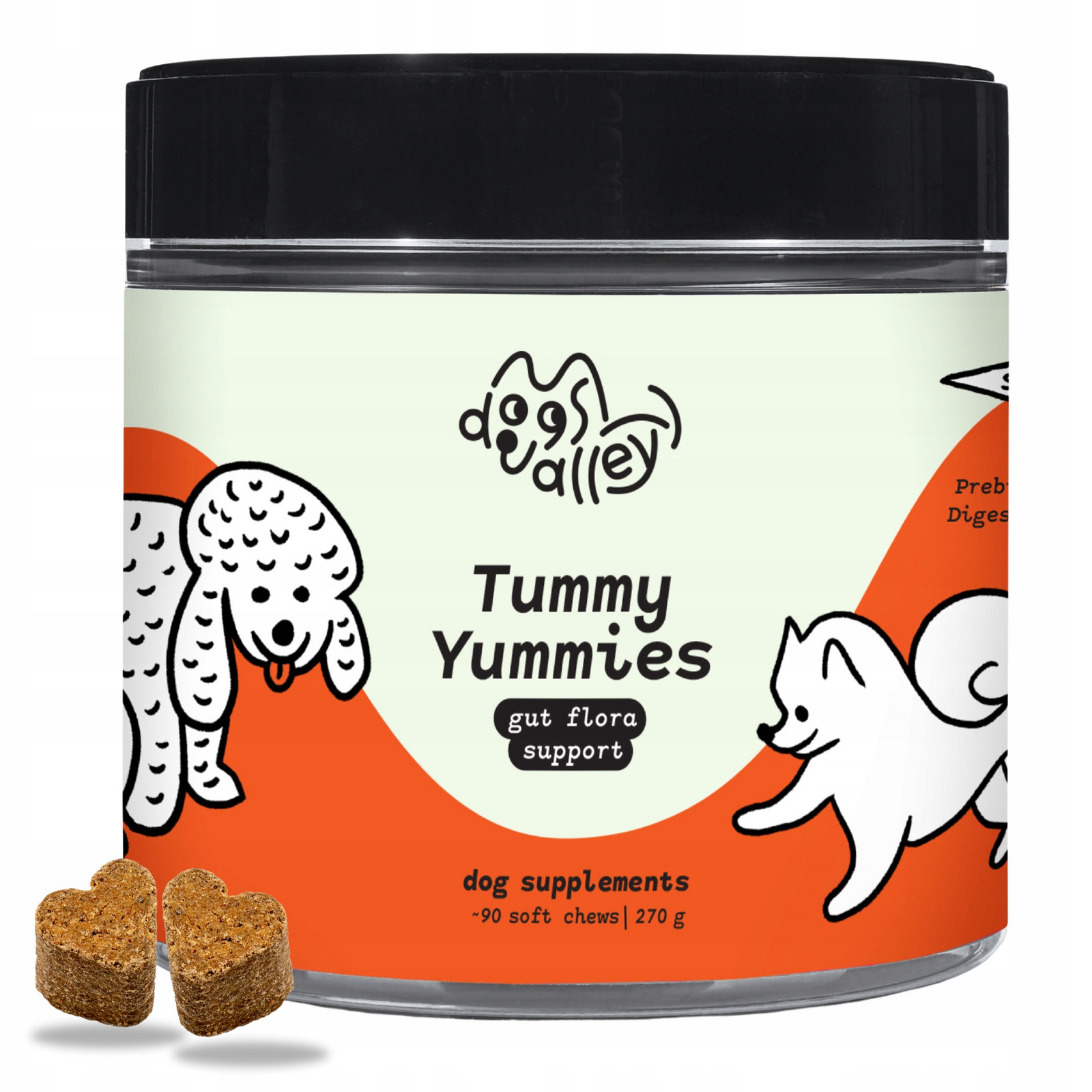 Doplňky stravy pro psy Zdravé střeva Trávení Vitamíny 90ks