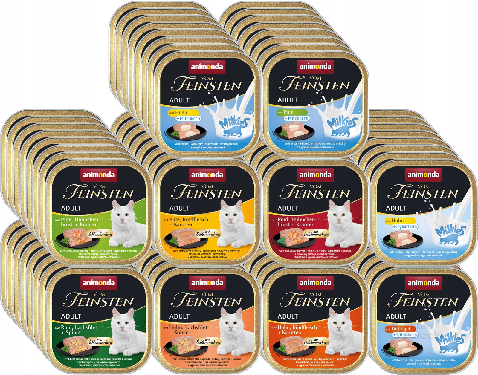 Animonda Kočka vom Feinsten Milkies tác Set 80x100g