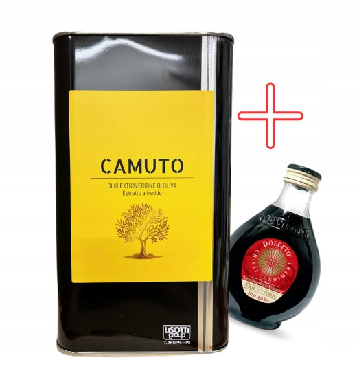 Extra panenský olivový olej Italský Camuto nová sklizeň Etna 3L 0,15% ocet