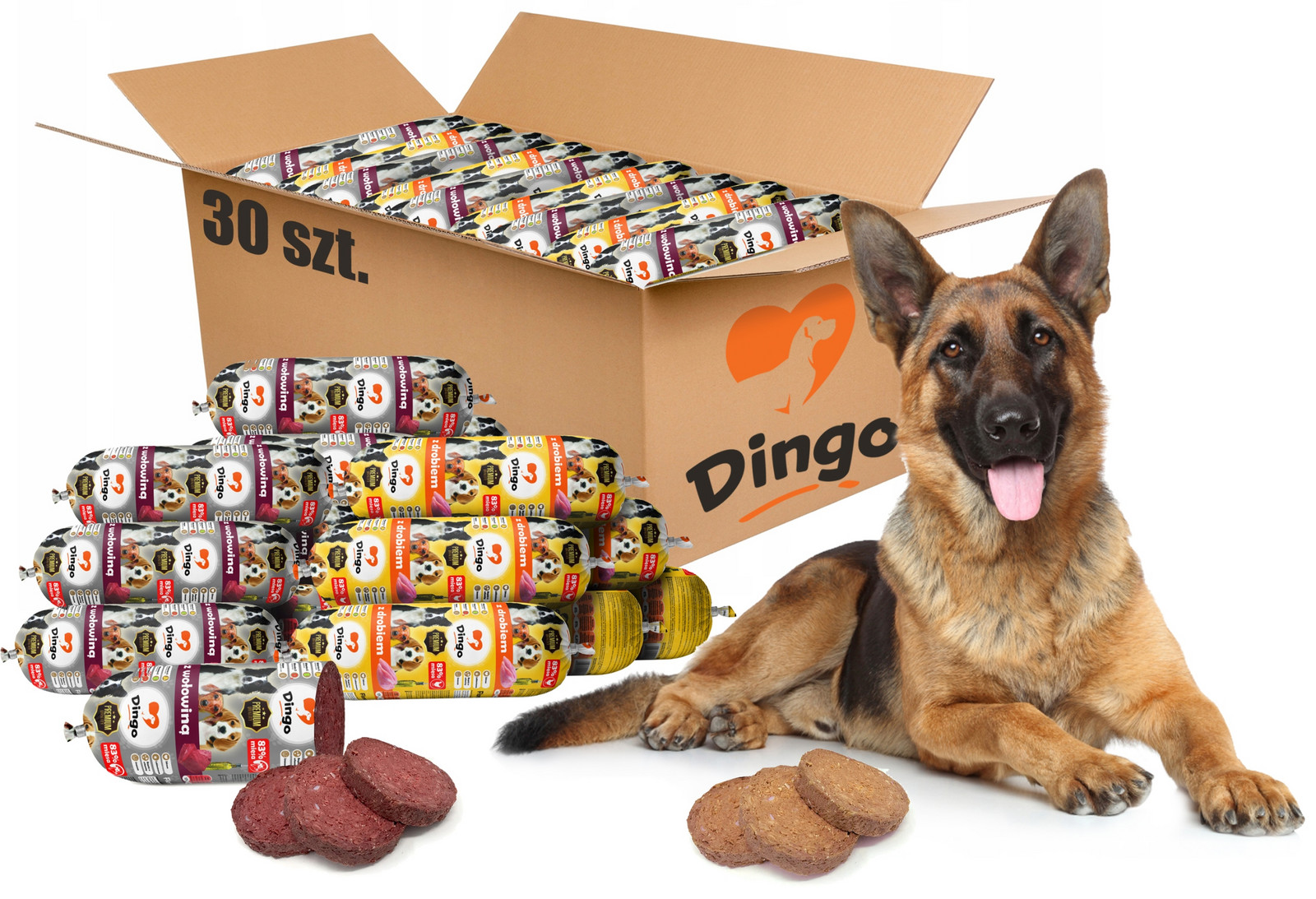 Krmivo Pro Psa Tyčinka Dingo Hovězí Kuře 30KS