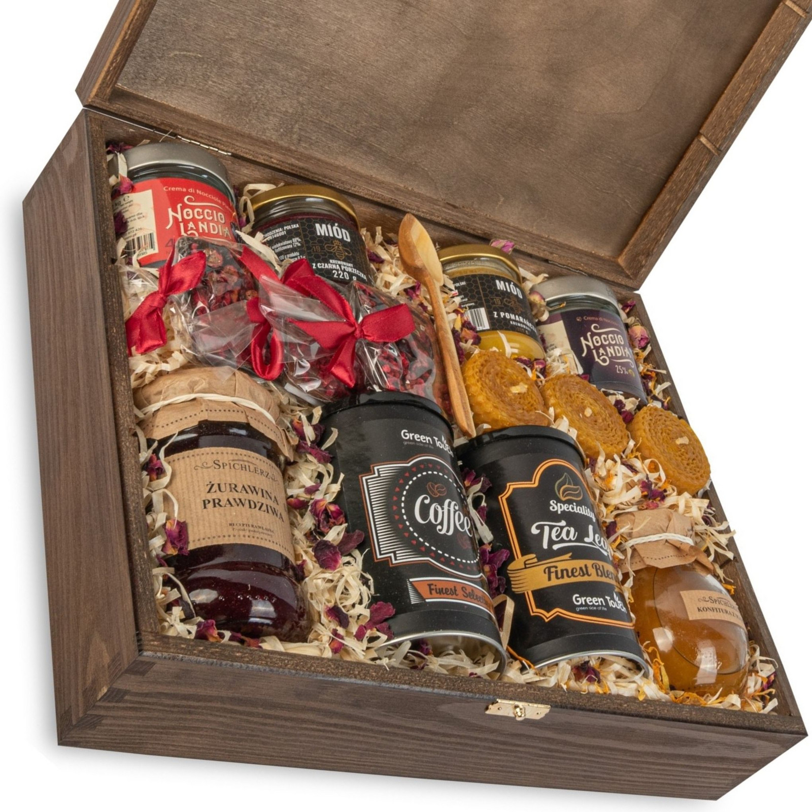 Dárková Skříňka deluxe sada čaj svíčky