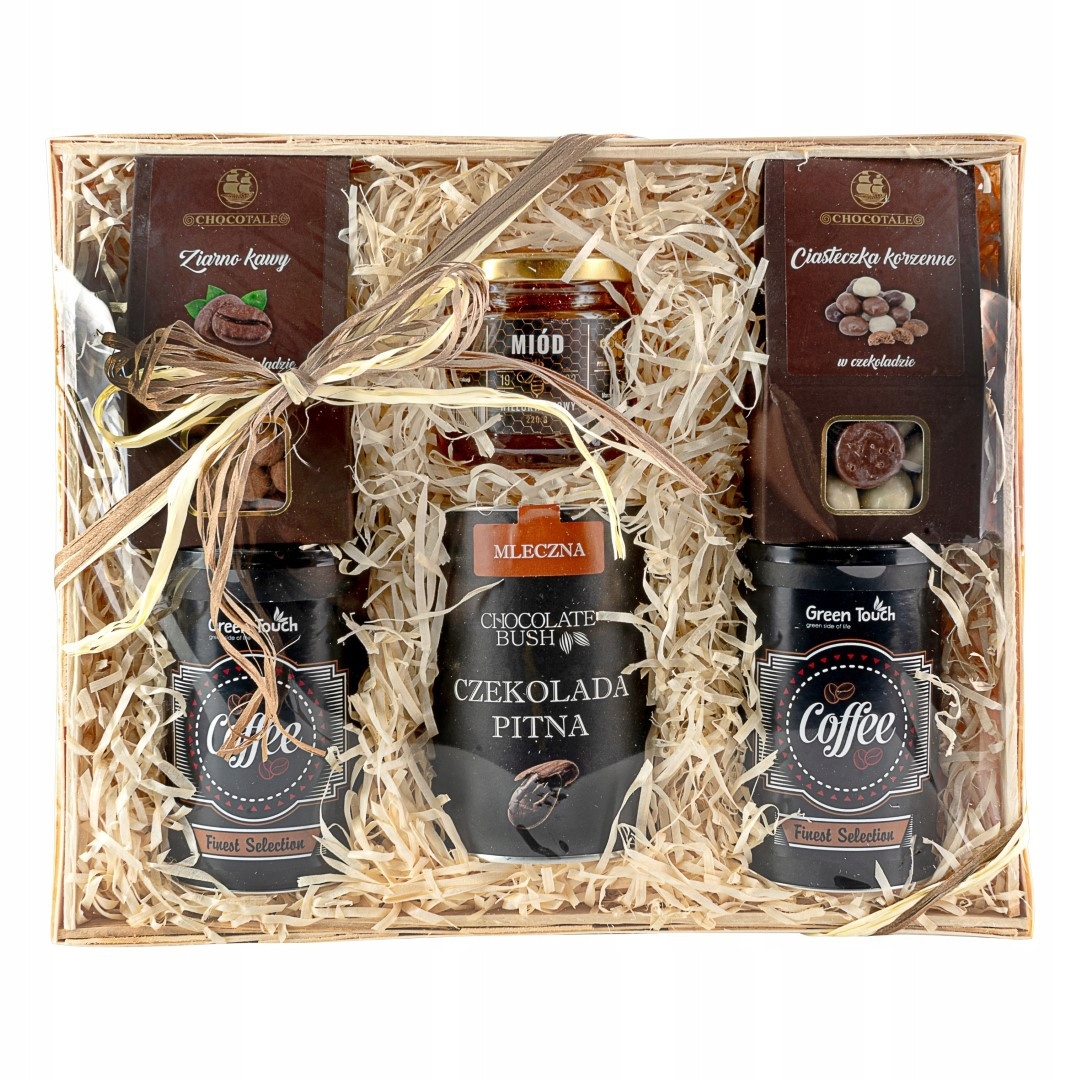 Velký Dárkový Košík sada káv čokoládový med