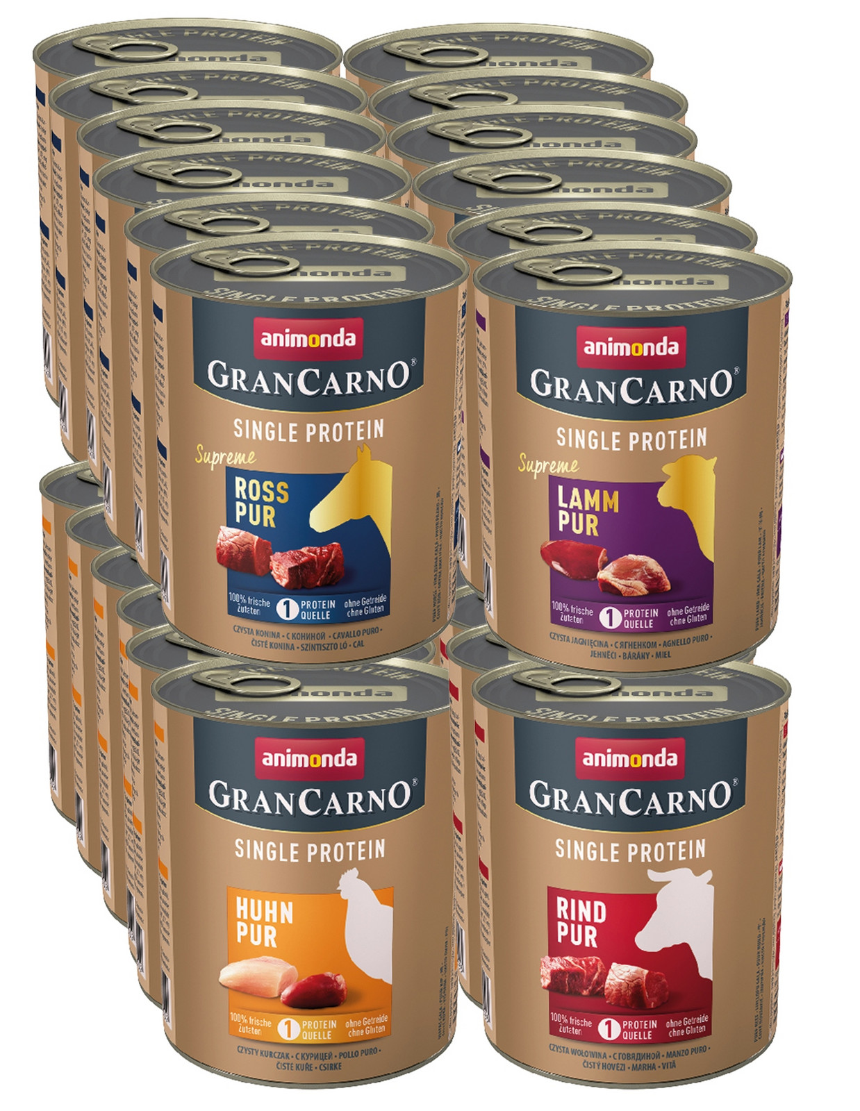 Animonda GranCarno Single Protein Supreme mix chutí Set 800g x24