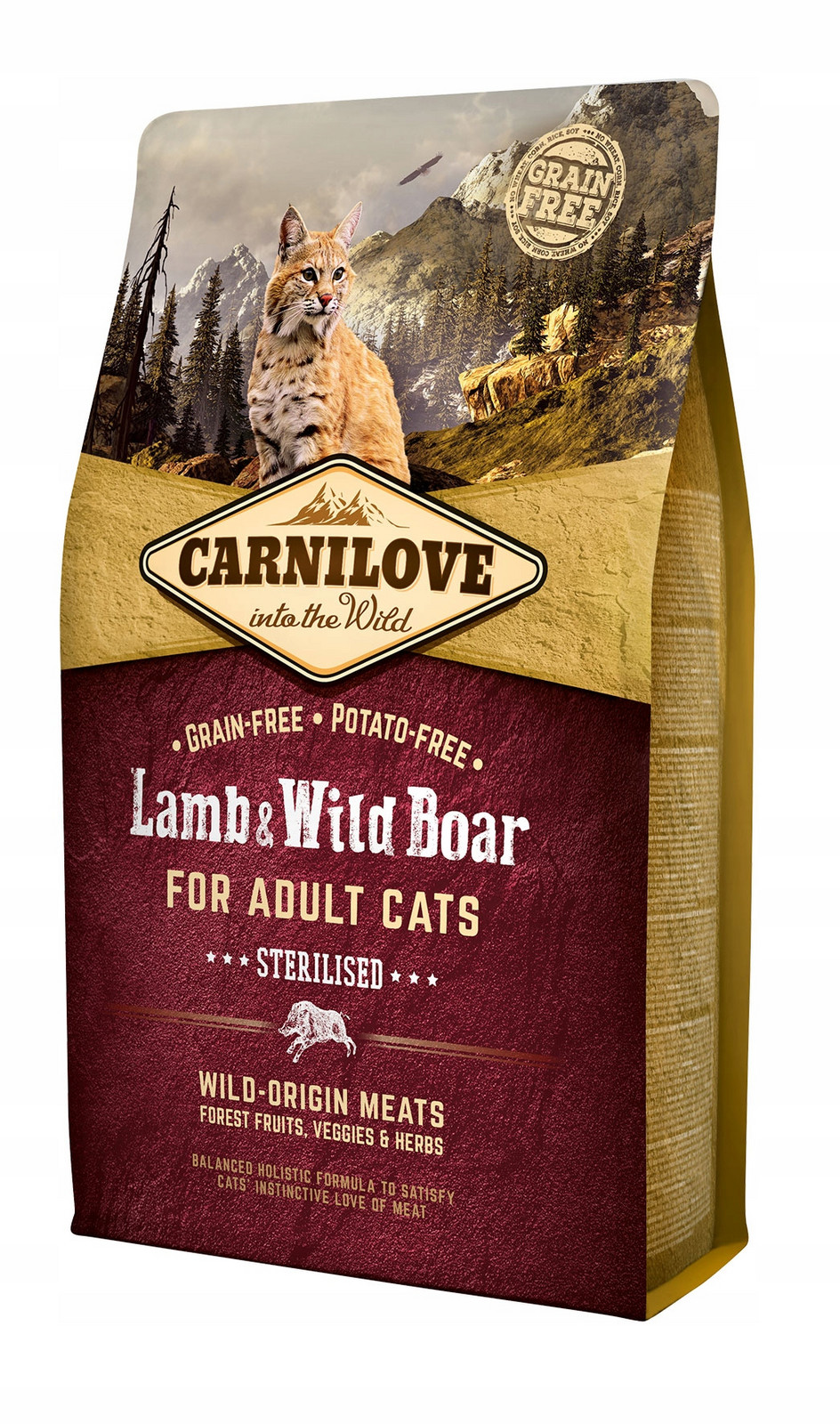 Carnilove Cat Lamb Divočák Sterilizovaný 2kg Kanec