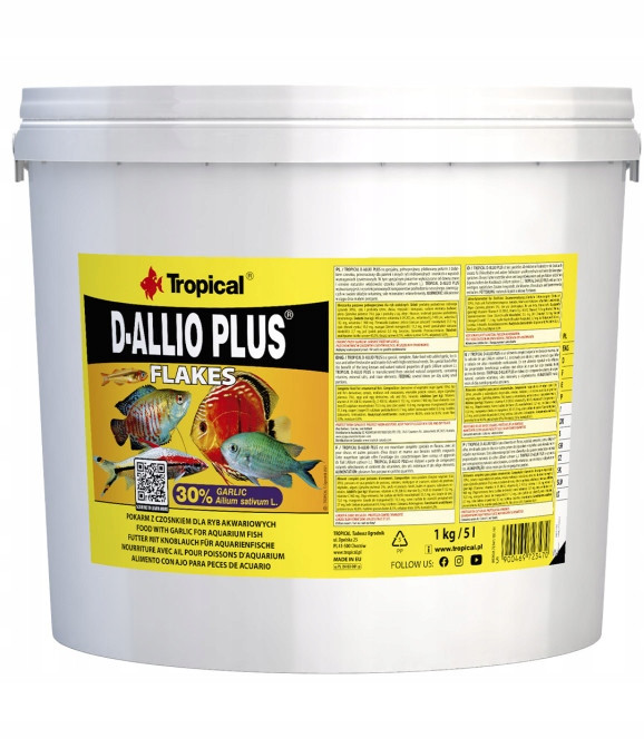 Tropical D-allio Plus Krmivo s česnekem 5 l 1 kg