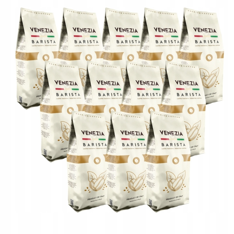 Káva zrnková Venezia Barista Plus 12kg arabica robusta pražená Itálie