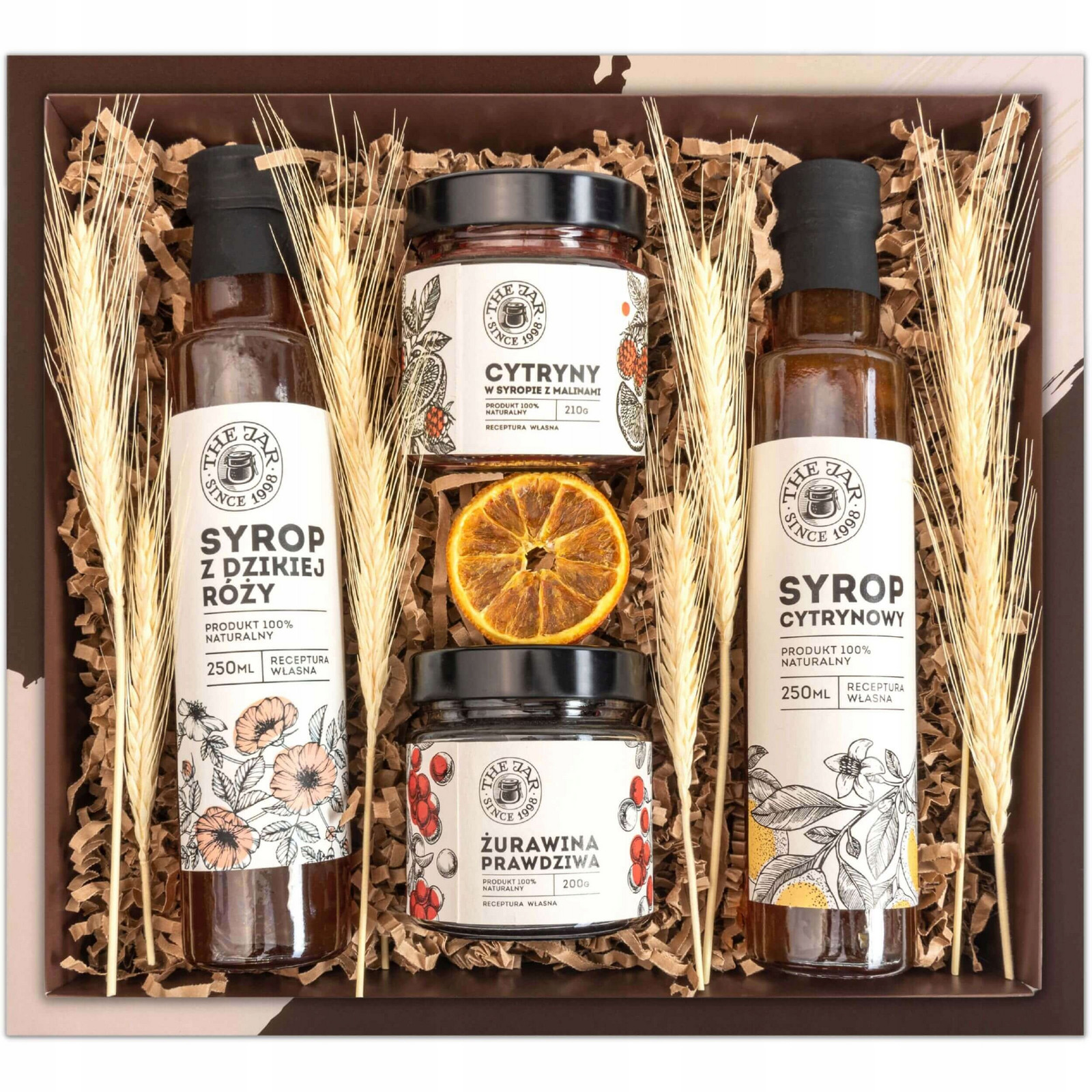 Dárkový koš Sada zavařenin konfitura sirupy