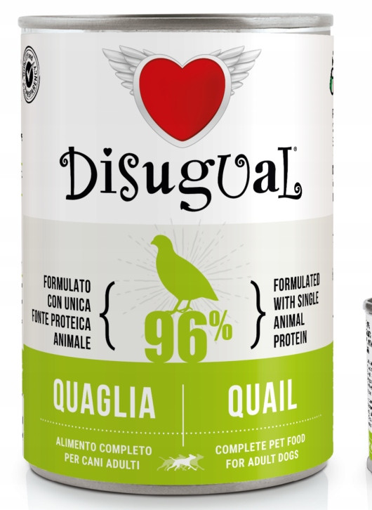Disugual Dog Monoprotein 6 x 400g Křepelka